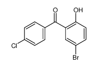 (5-bromo-2-hydroxyphenyl)(4-chlorophenyl)methanone Structure