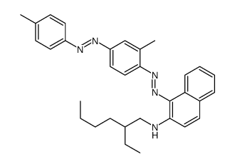 N-(2-ethylhexyl)-1-[[2-methyl-4-[(4-methylphenyl)azo]phenyl]azo]naphthalen-2-amine structure