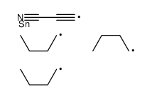 3-tributylstannylprop-2-ynenitrile Structure