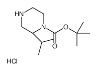 (R)-2-异丙基哌嗪-1-羧酸叔丁酯盐酸盐结构式