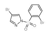4-Bromo-1-((2-bromophenyl)sulfonyl)-1H-pyrazole Structure
