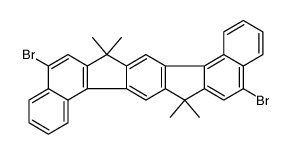 Benzo[g]benz[6,7]indeno[1,2-b]fluorene, 5,13-dibromo-7,15-dihydro-7,7,15,15-tetramethyl Structure