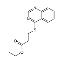 ethyl 3-quinazolin-4-ylsulfanylpropanoate结构式