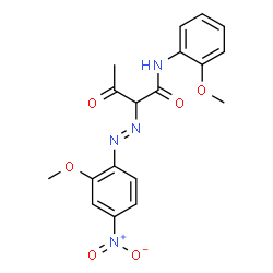 2-(2-methoxy-4-nitro-phenyl)diazenyl-N-(2-methoxyphenyl)-3-oxo-butanamide picture