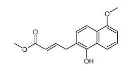 methyl 4-(1-hydroxy-5-methoxy-2-naphthyl)-2-butenoate Structure