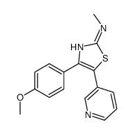 4-(4-methoxyphenyl)-N-methyl-5-pyridin-3-yl-1,3-thiazol-2-amine Structure