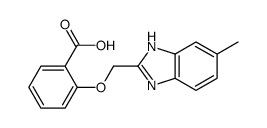 2-[(6-methyl-1H-benzimidazol-2-yl)methoxy]benzoic acid Structure