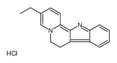 3-ethyl-7,12-dihydro-6H-indolo[2,3-a]quinolizin-5-ium,chloride Structure