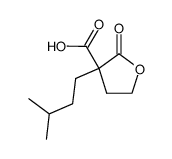 acide (methyl-3 butyl)-2 γ-butyrolactone carboxylique-2结构式