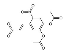 (E)-4,5-diacetoxy-2β-dinitrostyrene Structure