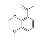 1-(3-氯-2-甲氧苯基)乙酮结构式