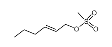 (E)-2-hexenyl methanesulfonate Structure