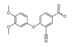 2-(3,4-dimethoxyphenoxy)-5-nitrobenzonitrile Structure