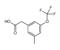 2-[3-methyl-5-(trifluoromethoxy)phenyl]acetic acid结构式