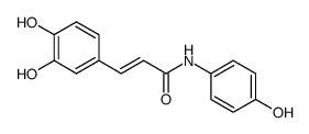 (E)-3-(3,4-dihydroxyphenyl)-N-(4-hydroxyphenyl)acrylamide结构式