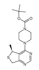 (S)-tert-butyl 4-(5-methyl-5,7-dihydrothieno[3,4-d]pyrimidin-4-yl)piperazine-1-carboxylate结构式