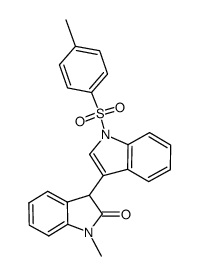 1-methyl-1'-tosyl-3,3'-biindolin-2-one结构式