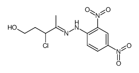 3-chloro-5-hydroxy-pentan-2-one-(2,4-dinitro-phenylhydrazone) Structure