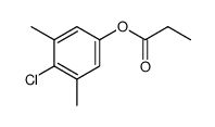 4-chloro-3,5-dimethylphenyl propionate结构式