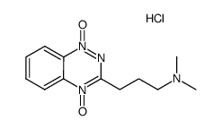 3-(1,4-dioxido-1,2,4-benzotriazin-3-yl)-N,N-dimethyl-1-propanamine hydrochloride Structure