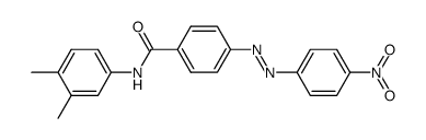 4'-Nitro-azobenzol-carbonsaeure-(4)-(3,4-dimethyl-anilid)结构式