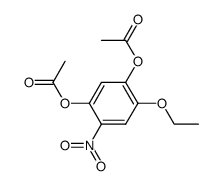 1,5-diacetoxy-2-ethoxy-4-nitro-benzene结构式