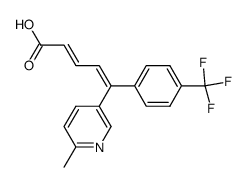 (2E,4Z)-5-(6-Methylpyridin-3-yl)-5-[4-(trifluoromethyl)phenyl]-2,4-pentadienoic acid Structure