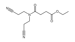 N,N-bis-(2-cyano-ethyl)-succinamic acid ethyl ester结构式