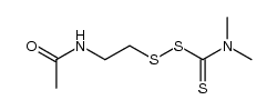 2-Acetamidoaethyl-N,N-dimethyl-trithiopercarbamat Structure