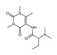 2-(dimethylamino)-N-(1,3,4-trimethyl-2,6-dioxopyrimidin-5-yl)butanamide结构式