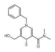 N-benzyl-5-(N,N-dimethylcarbamoyl)-3-(hydroxymethyl)-4(R)-methyl-1,4-dihydropyridine结构式