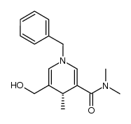 N-benzyl-5-(N,N-dimethylcarbamoyl)-3-(hydroxymethyl)-4(R)-methyl-1,4-dihydropyridine Structure