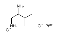 3-methylbutane-1,2-diamine,platinum(2+),dichloride Structure
