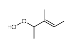 (E)-4-hydroperoxy-3-methylpent-2-ene Structure