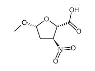 beta-D-erythro-Pentofuranosiduronic acid, methyl 2,3-dideoxy-3-nitro- (9CI) structure