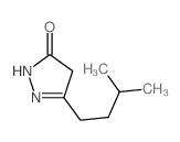 5-(3-Methylbutyl)-2,4-dihydro-3H-pyrazol-3-one结构式