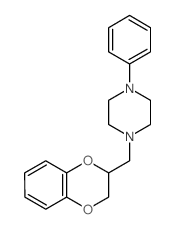 Piperazine,1-[(2,3-dihydro-1,4-benzodioxin-2-yl)methyl]-4-phenyl- structure