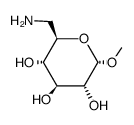 methyl 6-amino-6-deoxy-α-D-glucopyranoside结构式