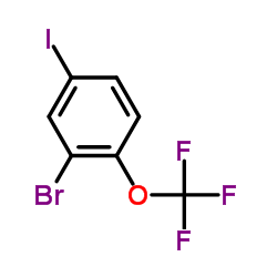 2-Bromo-4-iodo-1-(trifluoromethoxy)benzene structure