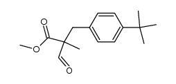 methyl 2-formyl-2-p-tert.butyl-benzyl-propionate Structure