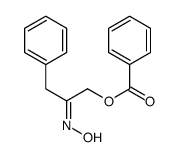 (2-hydroxyimino-3-phenylpropyl) benzoate Structure