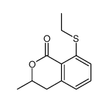 8-ethylsulfanyl-3-methyl-3,4-dihydroisochromen-1-one结构式