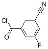 3-cyano-5-fluorobenzoyl chloride Structure