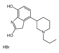 7-hydroxy-4-(1-propylpiperidin-3-yl)-1,3-dihydroindol-2-one,hydrobromide Structure