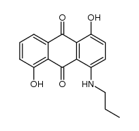1,5-dihydroxy-4-propylaminoanthraquinone Structure