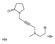 1-[4-[2-bromoethyl(methyl)amino]but-2-ynyl]pyrrolidin-2-one,dihydrobromide结构式