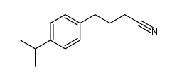 4-(4-isopropylphenyl)butanenitrile结构式