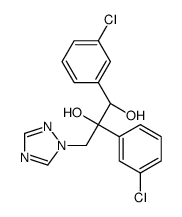 (1S,2R)-1,2-bis(3-chlorophenyl)-3-(1,2,4-triazol-1-yl)propane-1,2-diol结构式