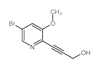 3-(5-Bromo-3-methoxypyridin-2-yl)prop-2-yn-1-ol structure