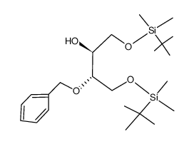 (2S,3S)-(+)-3-benzyloxy-1,4-bis(tert-butyl-dimethyl-silyloxy)butan-2-ol Structure